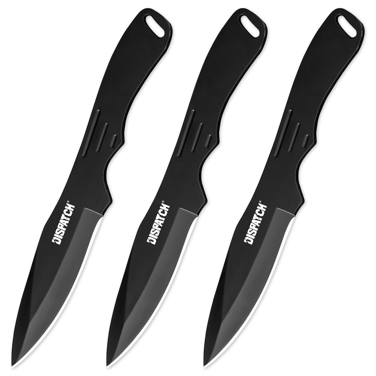 3-Piece Stainless Steel Kunai Throwing Knife Set with Nylon Sheath - Well Balanced for Target Practice