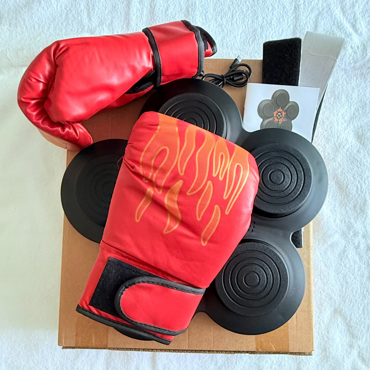 Wall-Mounted Bluetooth Boxing Machine with Gloves for Home Fitness