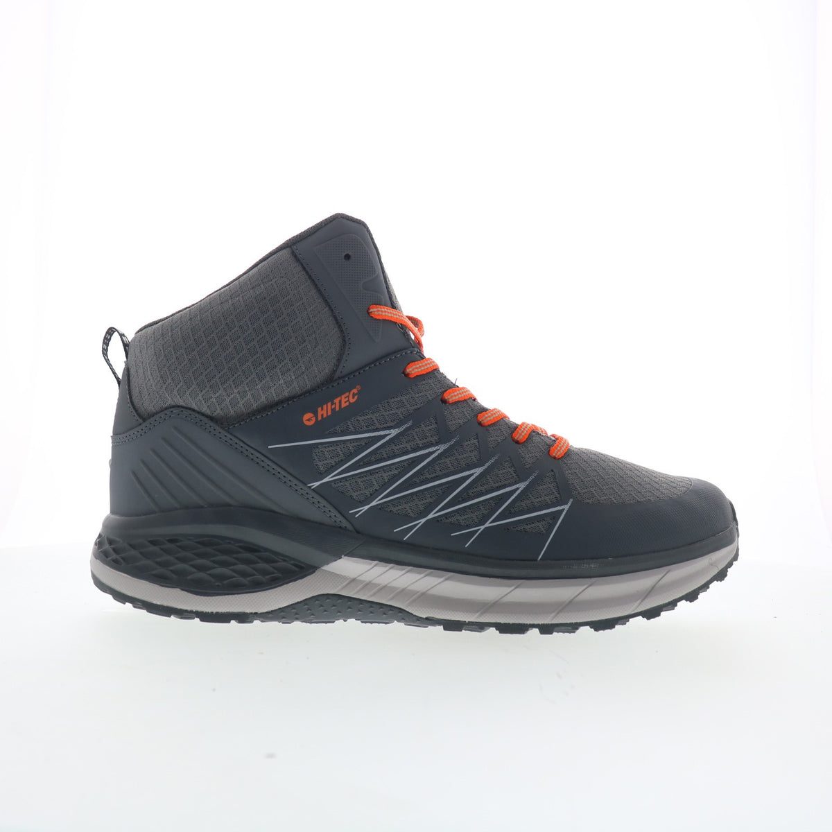 Men's Hiking Boots Waterproof Synthetic Laces Mid-Height Outdoor Footwear
