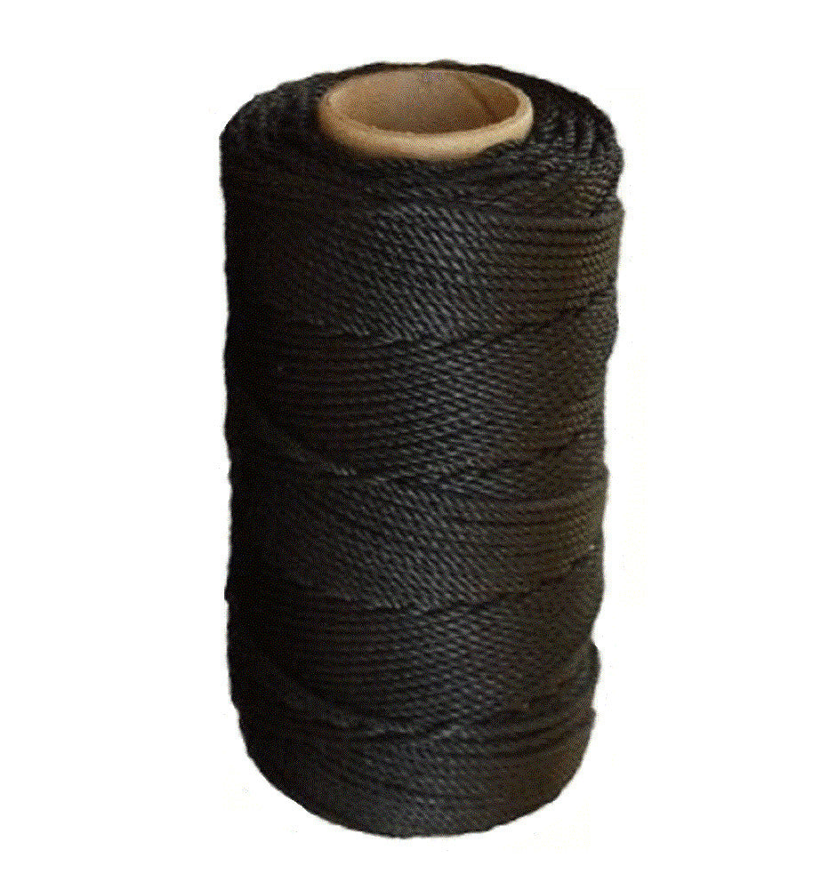 Heavy-Duty Tarred Nylon Twine - Black Rope for Marine, Gardening & Outdoor Use