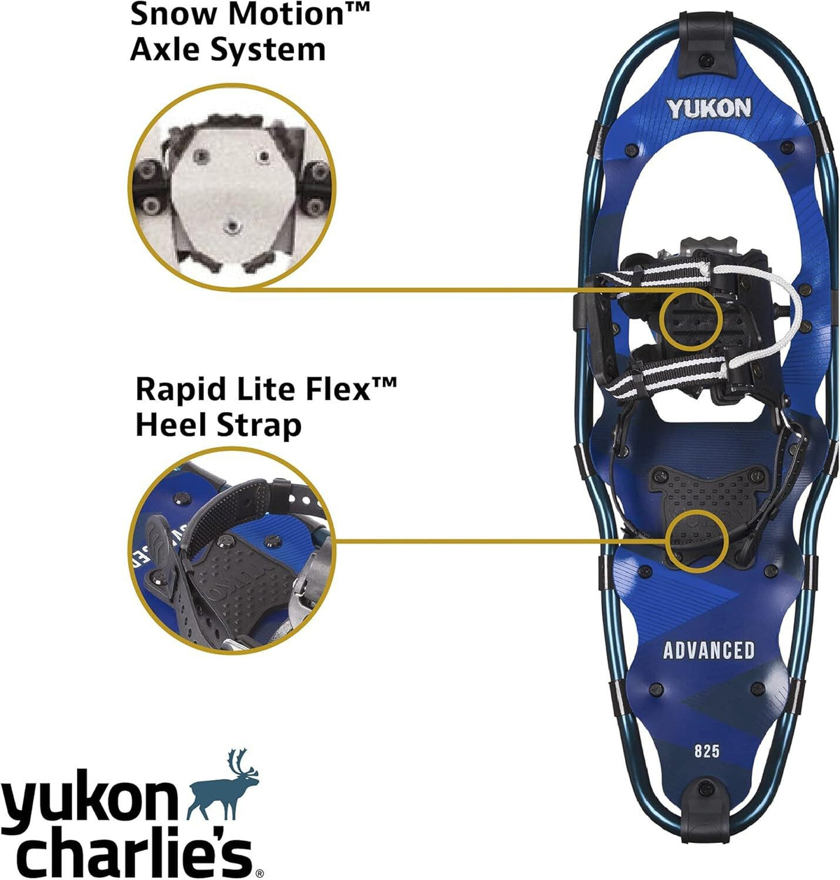 Snowshoe Kit with Durable Aluminum Frame & Easy Bindings for Winter Hiking