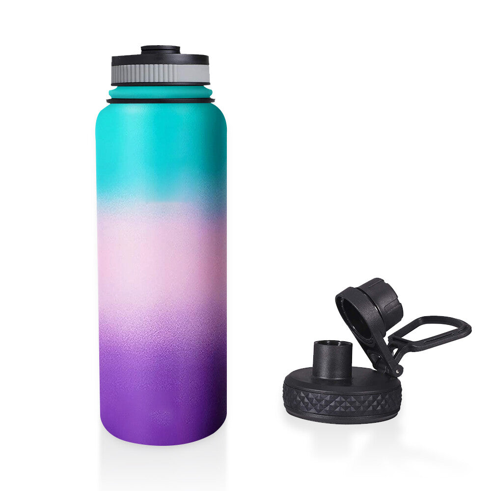 40oz Stainless Steel Vacuum Insulated Water Bottle with Wide Mouth & Leak-Proof Lid