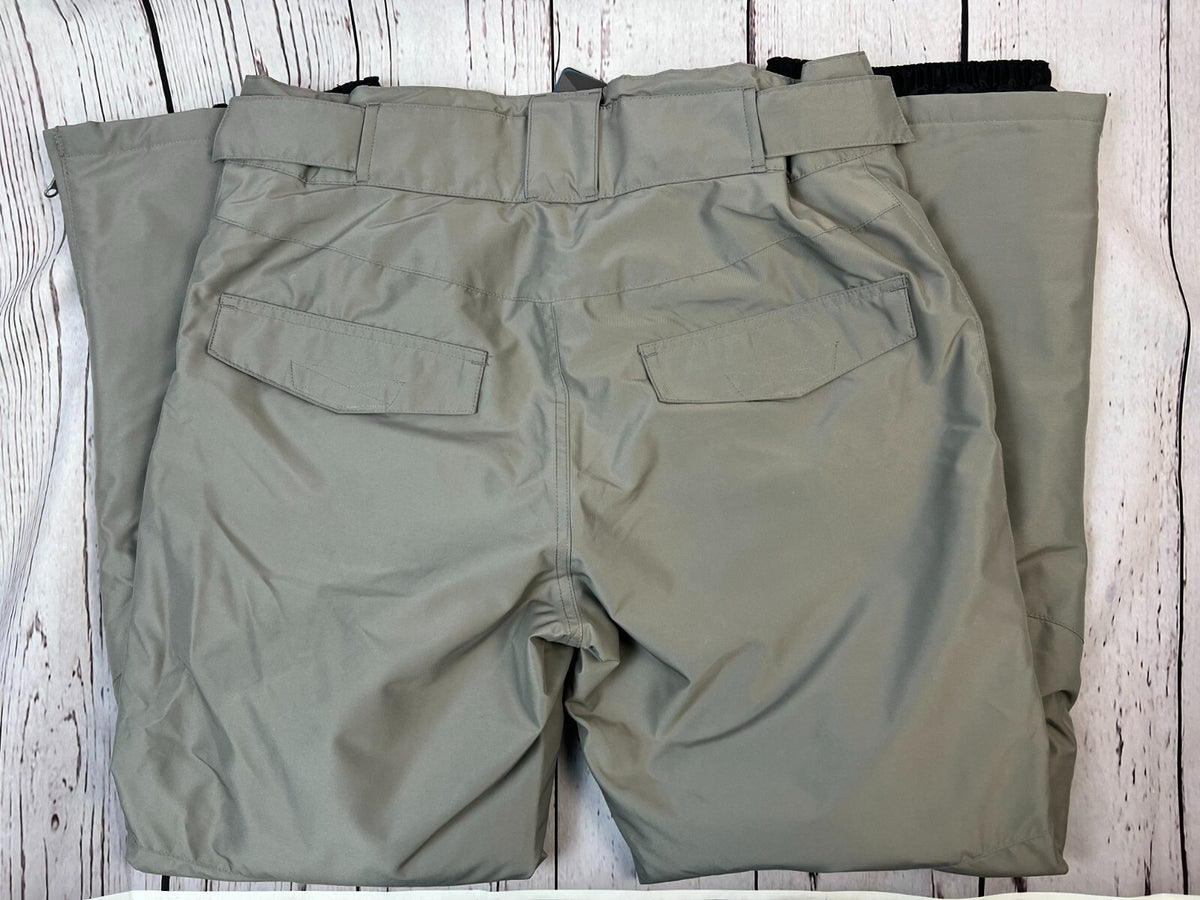 Men's Ski Pants Waterproof Snow Pants Winter Outerwear Grey Large