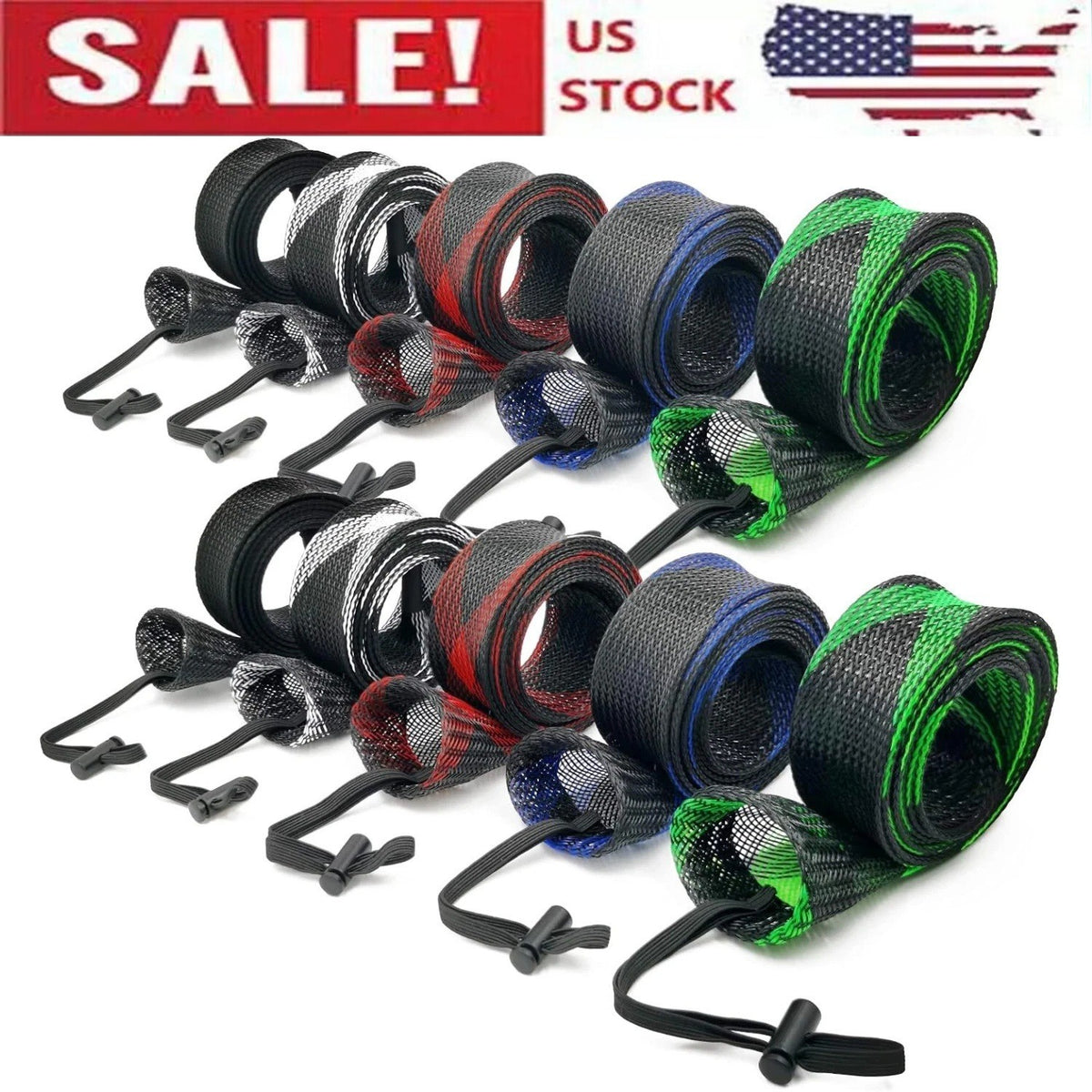 10PCS Fishing Rod Sleeve Covers - Water-Resistant, Protect & Organize Poles
