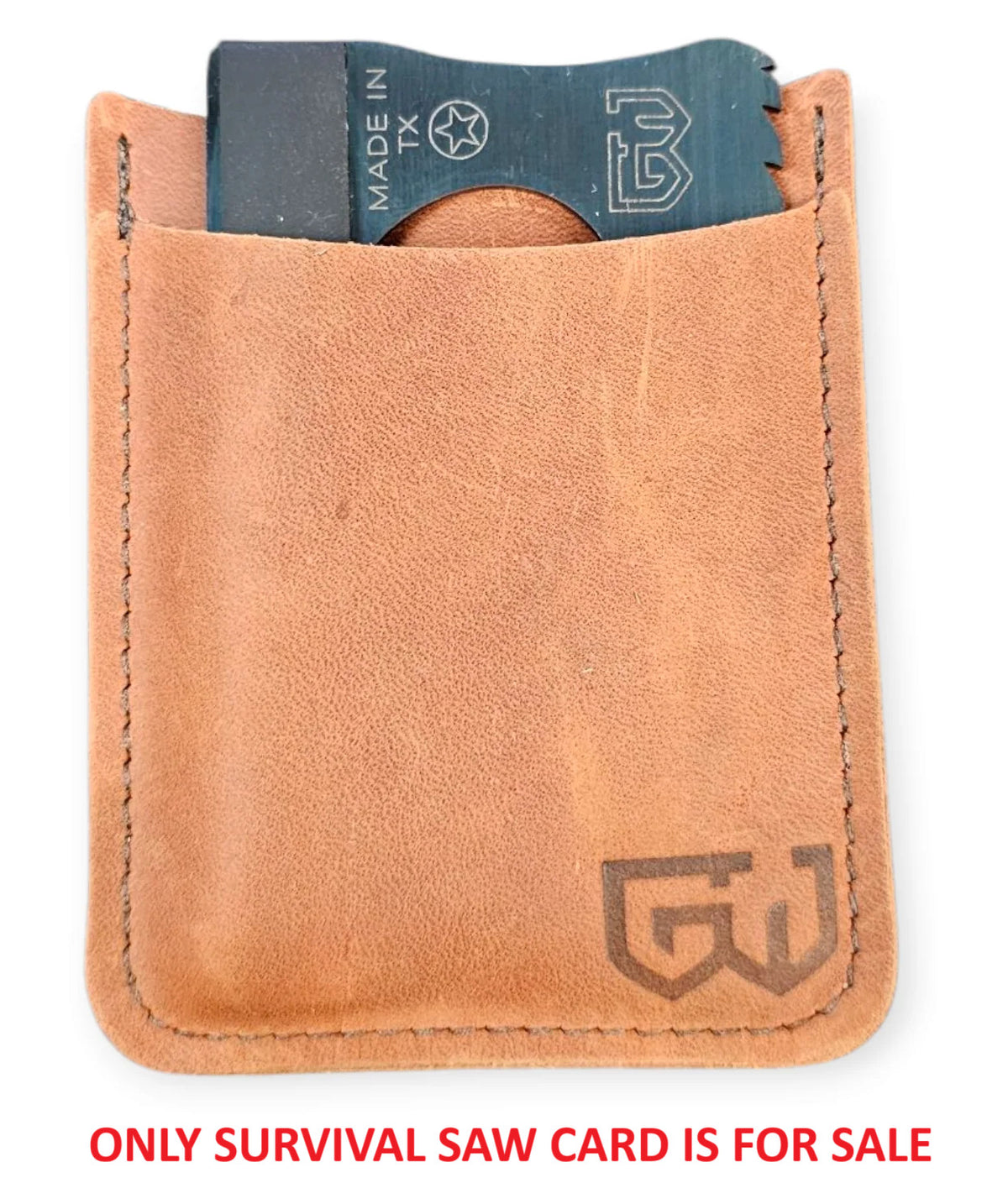 Survival Card with Ferro Rod and Saw Blade - Compact Emergency Tool