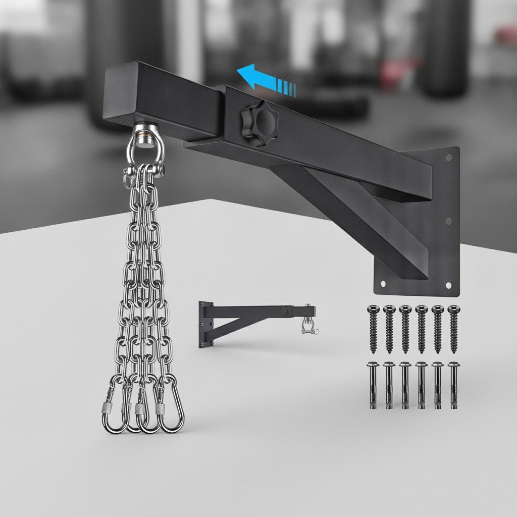 Heavy Duty Wall Mount Punching Bag Hanger Steel Bracket Up to 500 lbs