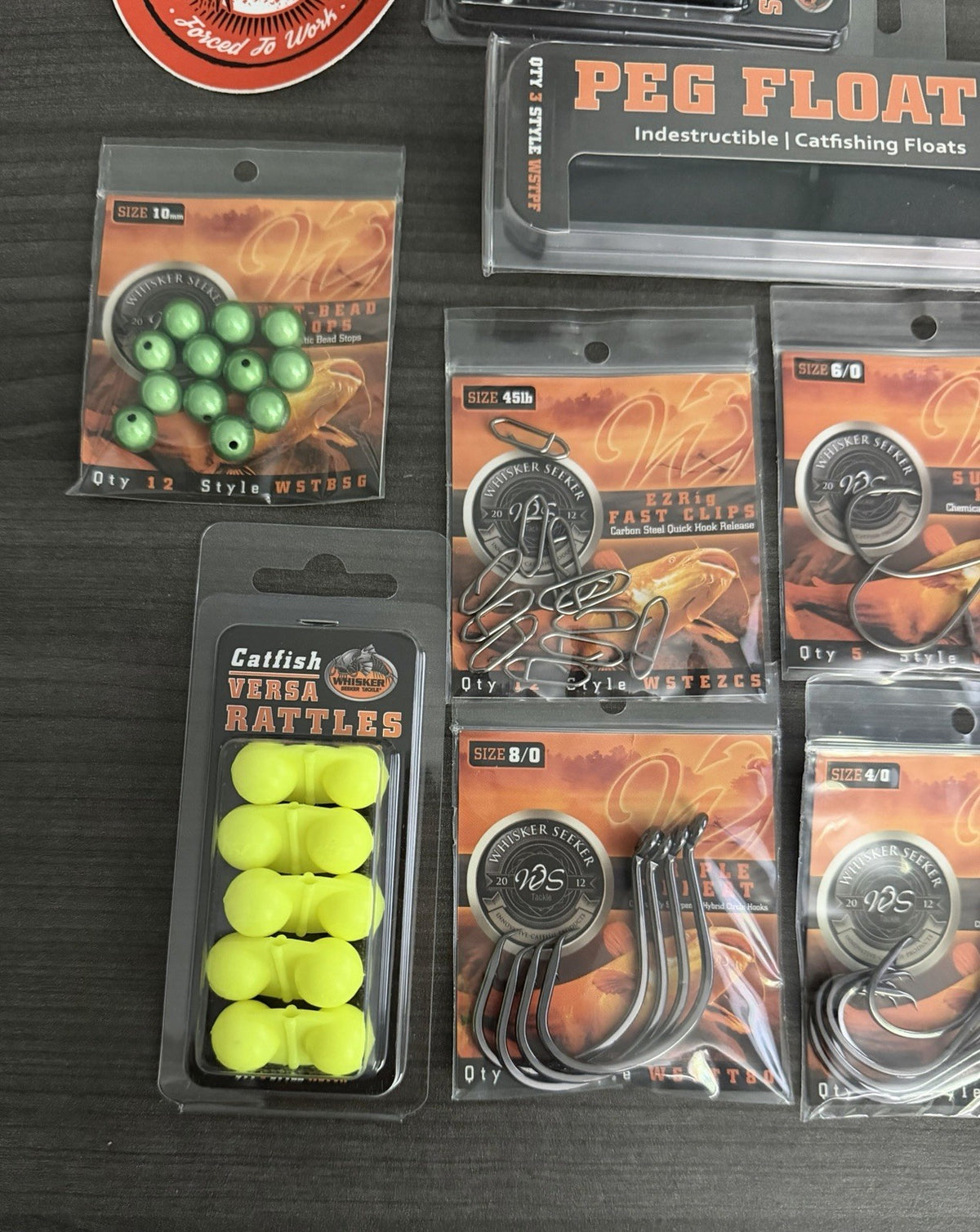 Fishing Rigs & Hooks Kit - Catfish, Floats, Rattlers, Beads, Swivels & Clips