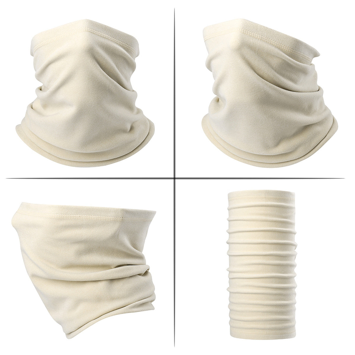 Winter Windproof Fleece Neck Gaiter Face Mask Scarf for Cold Weather