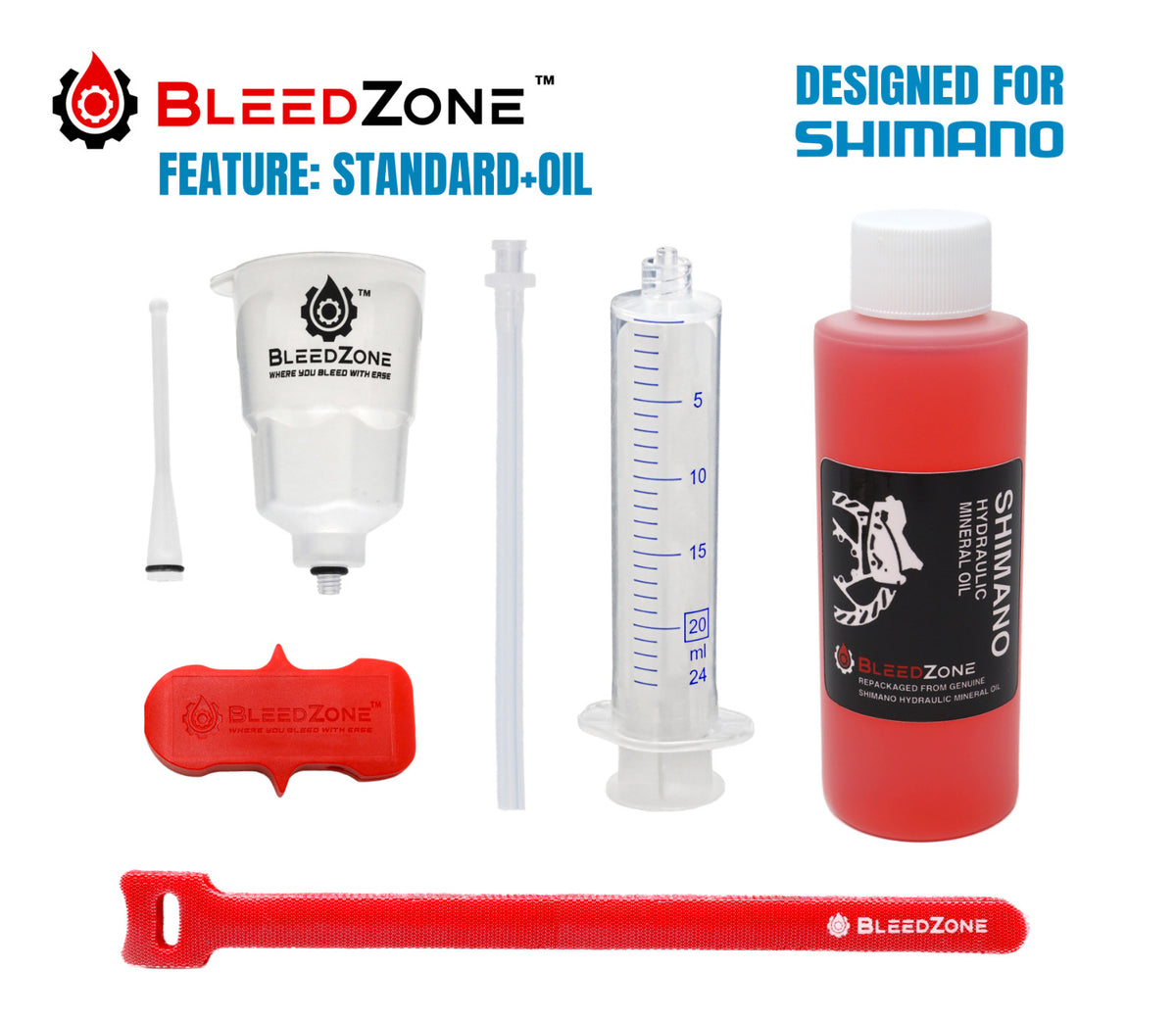 Bike Brake Bleed Kit for Shimano Hydraulic MTB Brakes with Mineral Oil