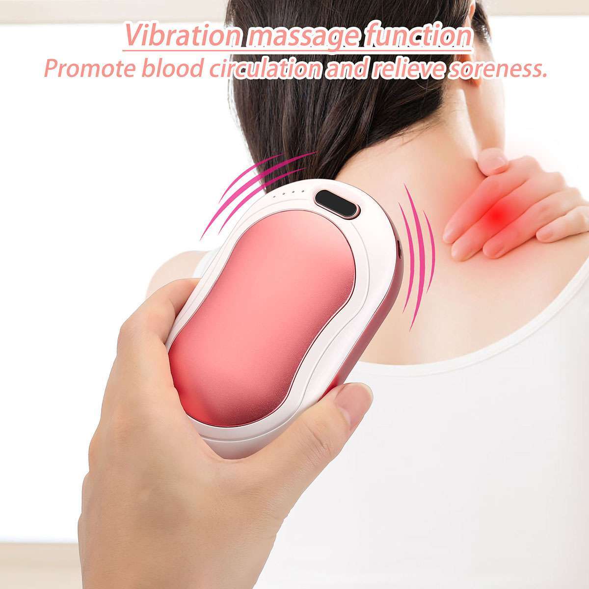 Rechargeable Hand Warmer Power Bank 10000mAh USB Heating Device Portable