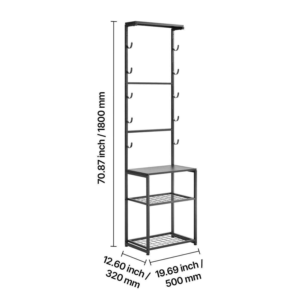 Freestanding and Wall-Mount Gun Rack for 5 Firearms and Tactical Gear