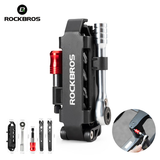 Bike Repair Tool Set with Magnetic Wrench and Portable Storage Bag
