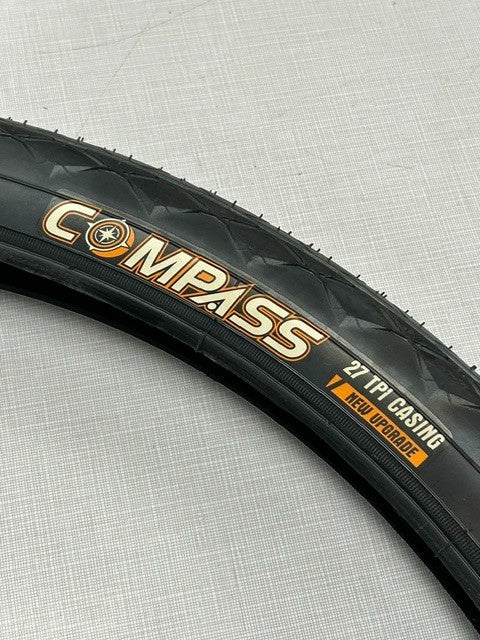 26x2.40 Cruiser Bike Tire Black Wire Bead City Tire - Compass Pair