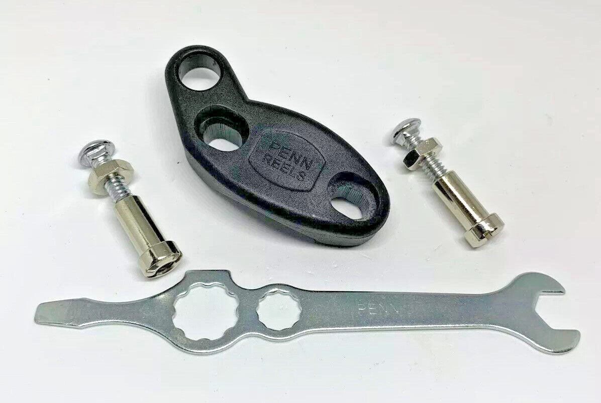 Fishing Reel Clamp with Wrench for Penn Saltwater Reels - Fits 500, 505, 140, 200, 112H, 113H