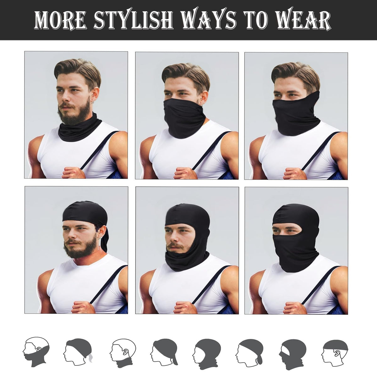 Unisex Winter Ski Masks Set - Breathable, Reusable Balaclavas for Outdoor Sports