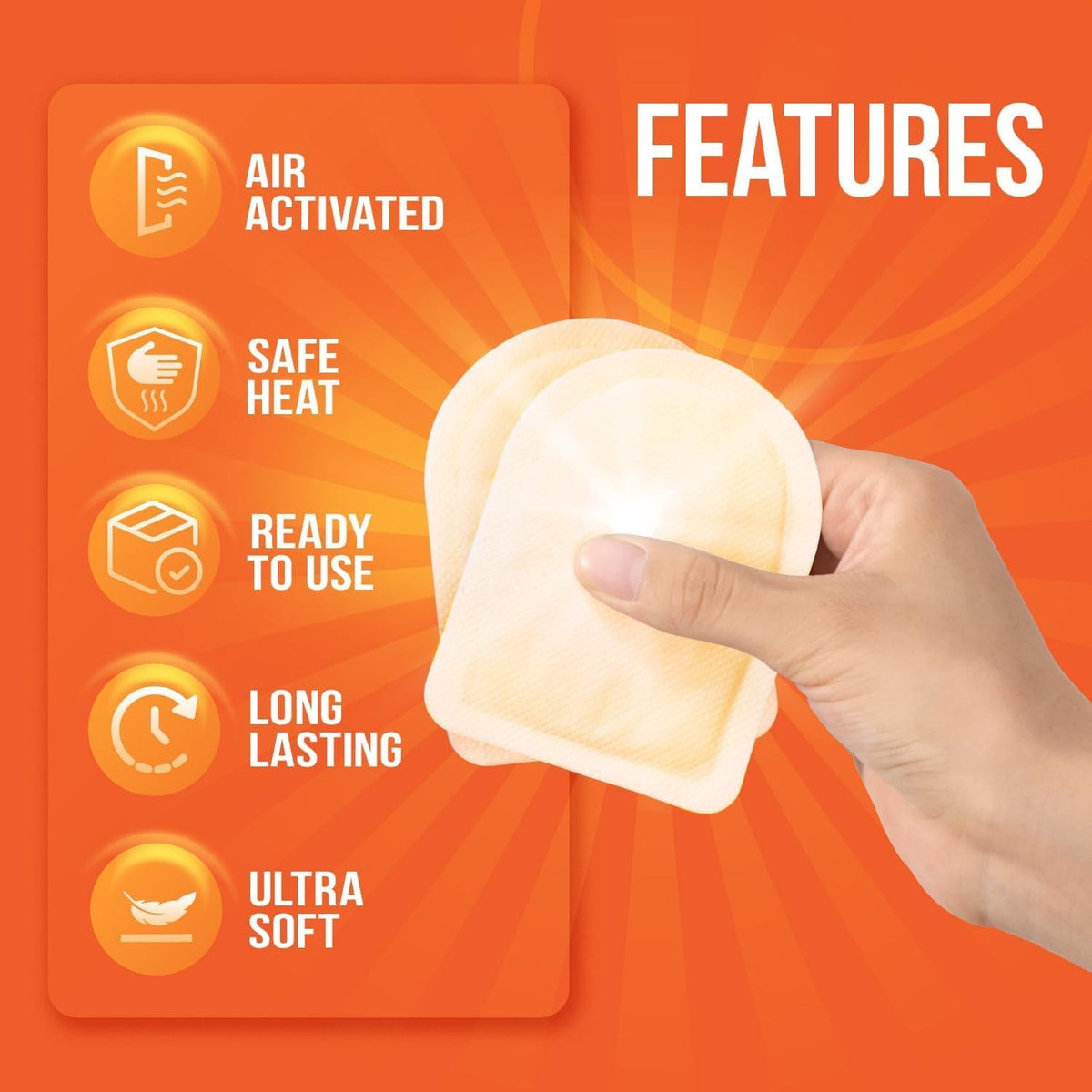 Disposable Toe Warmers Pack - Up to 10 Hours of Long-Lasting Heat for Cold Weather