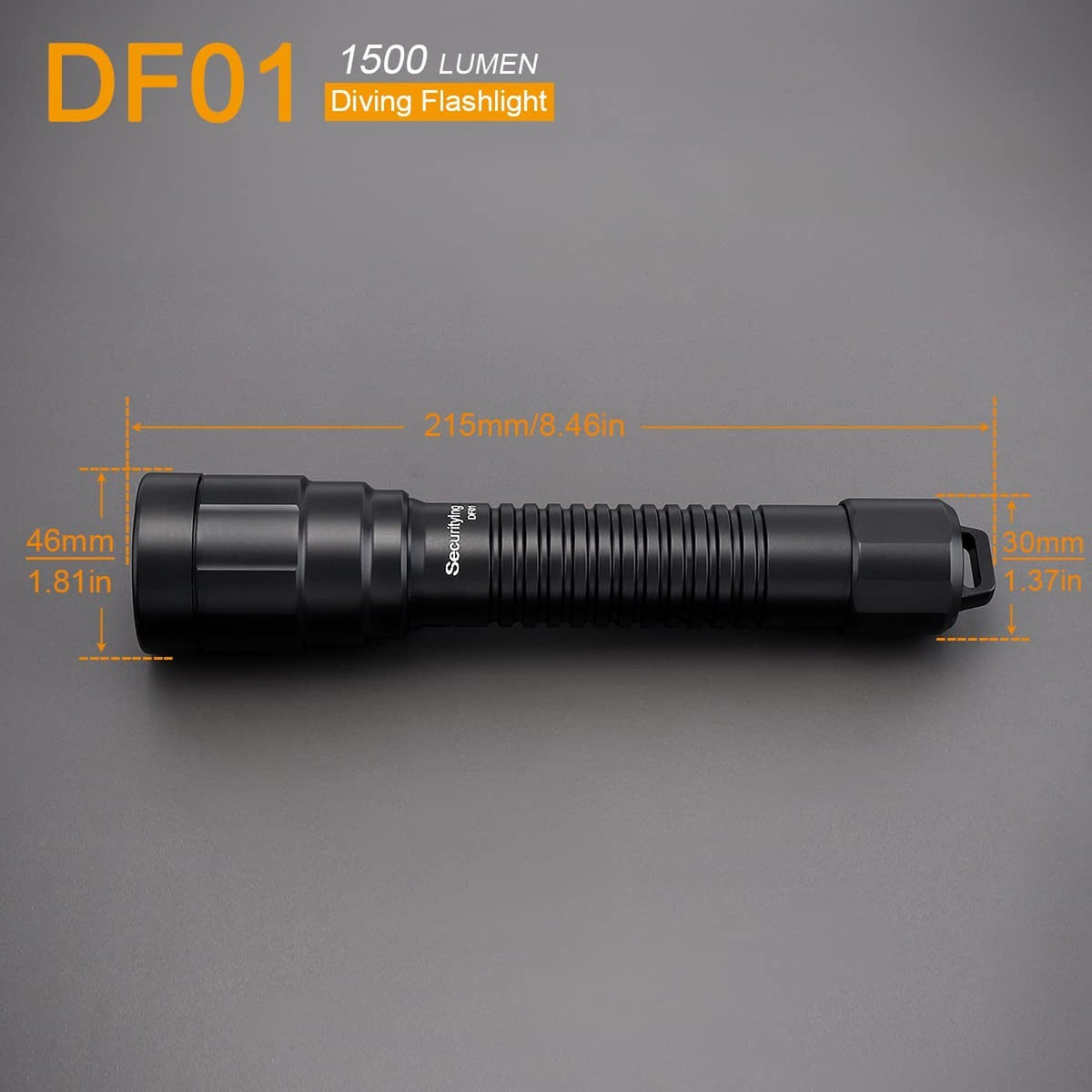 Underwater Diving Light 1500 Lumens Waterproof Torch for Scuba