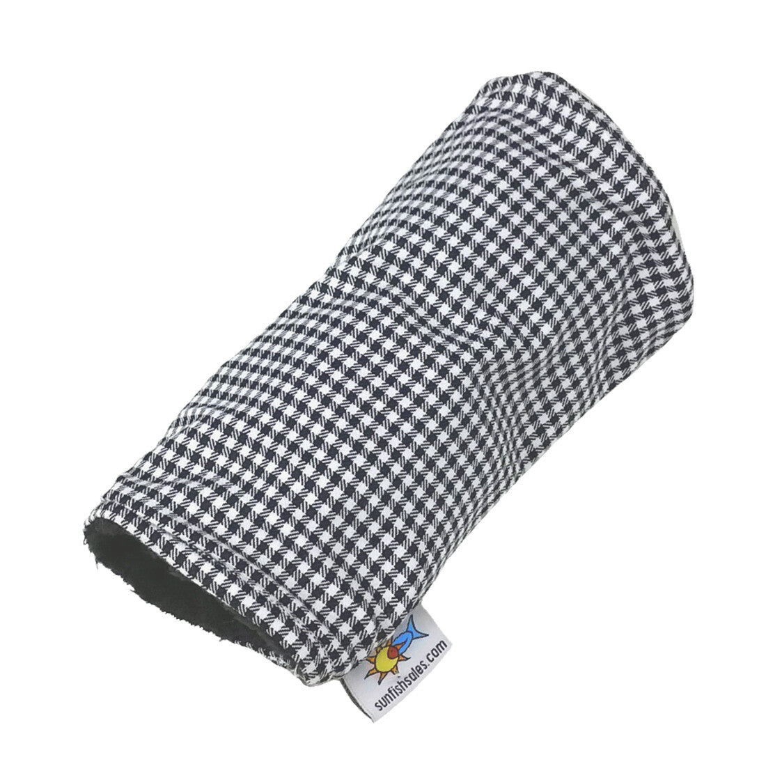 Sunfish Golf Headcover Set - Black White Tartan Plaid Houndstooth Premium Club Protectors