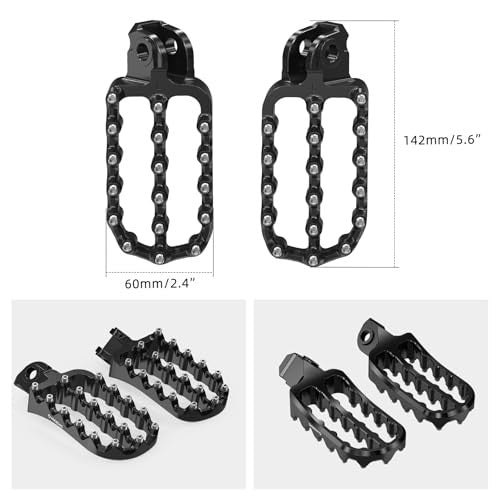 Motorcycle Foot Pegs for KTM 690 Enduro, Adventure & SMC Bikes - Aluminum Pedal Steps