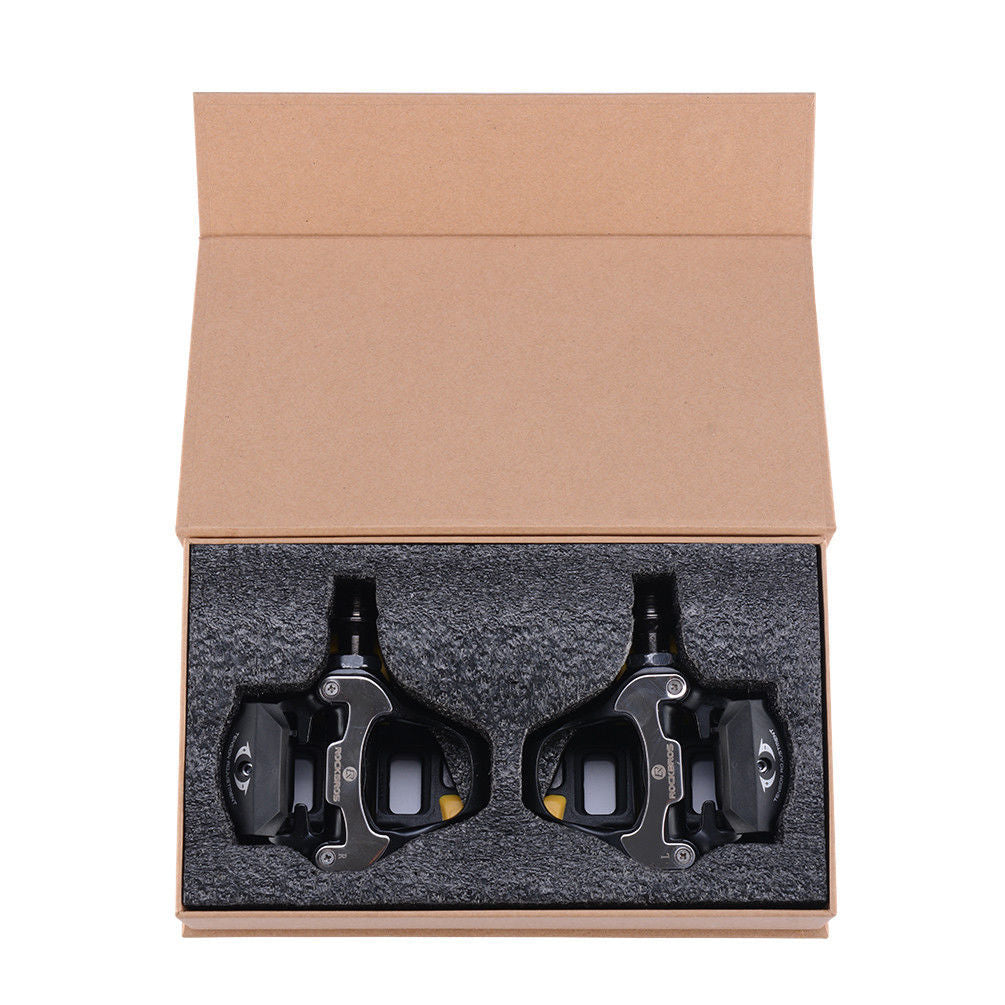 Road Bike Clipless Pedals with Shimano SPD Cleats Sealed Bearings - RockBros