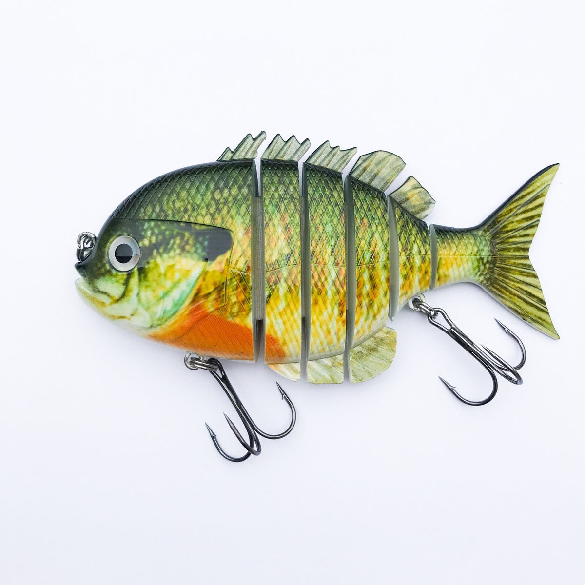 Large Game Fish Crankbait & Swimbait Set - 6 Inch Blue Gill & Pumpkinseed