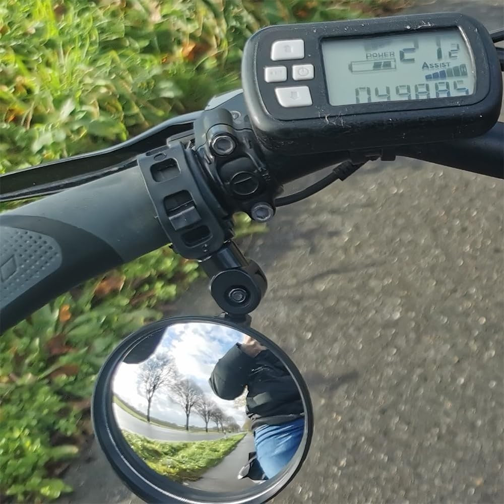 360° Rotatable Bicycle Rear View Mirrors Handlebar Mount 2 Pack