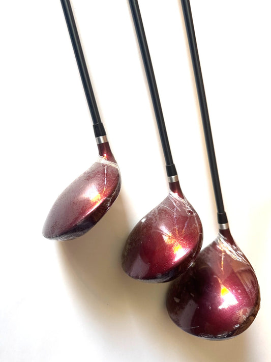 Wilson Dyna Balance Titanium Driver Golf Club Men's Flex Red LH - 3 Pack