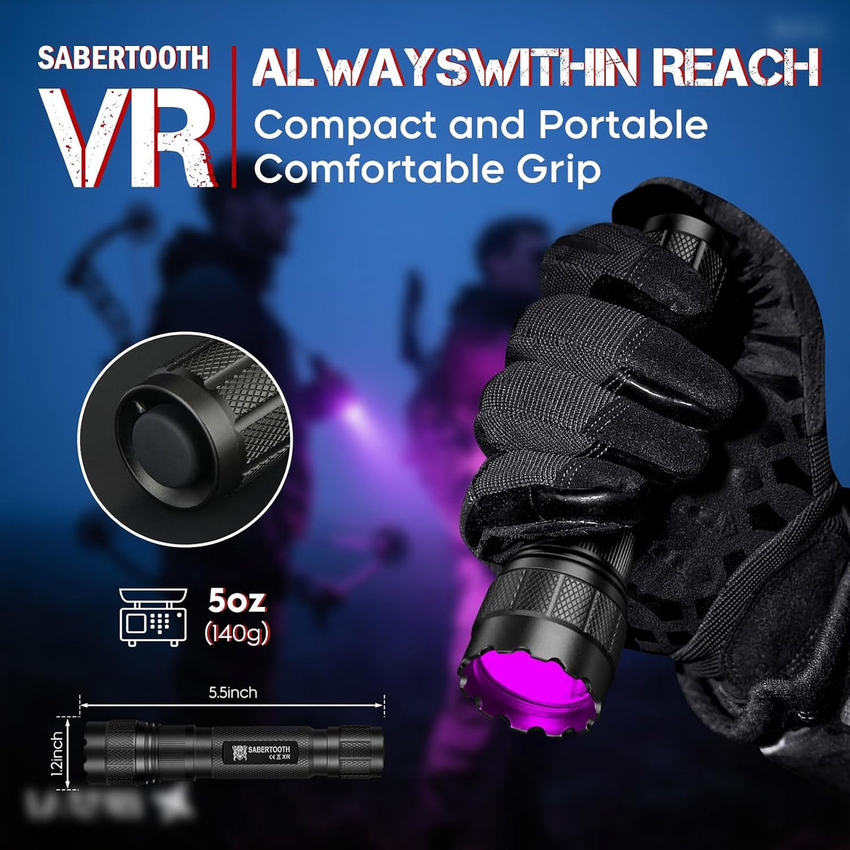 Blood Tracking Flashlight for Hunting Deer & Wounded Game