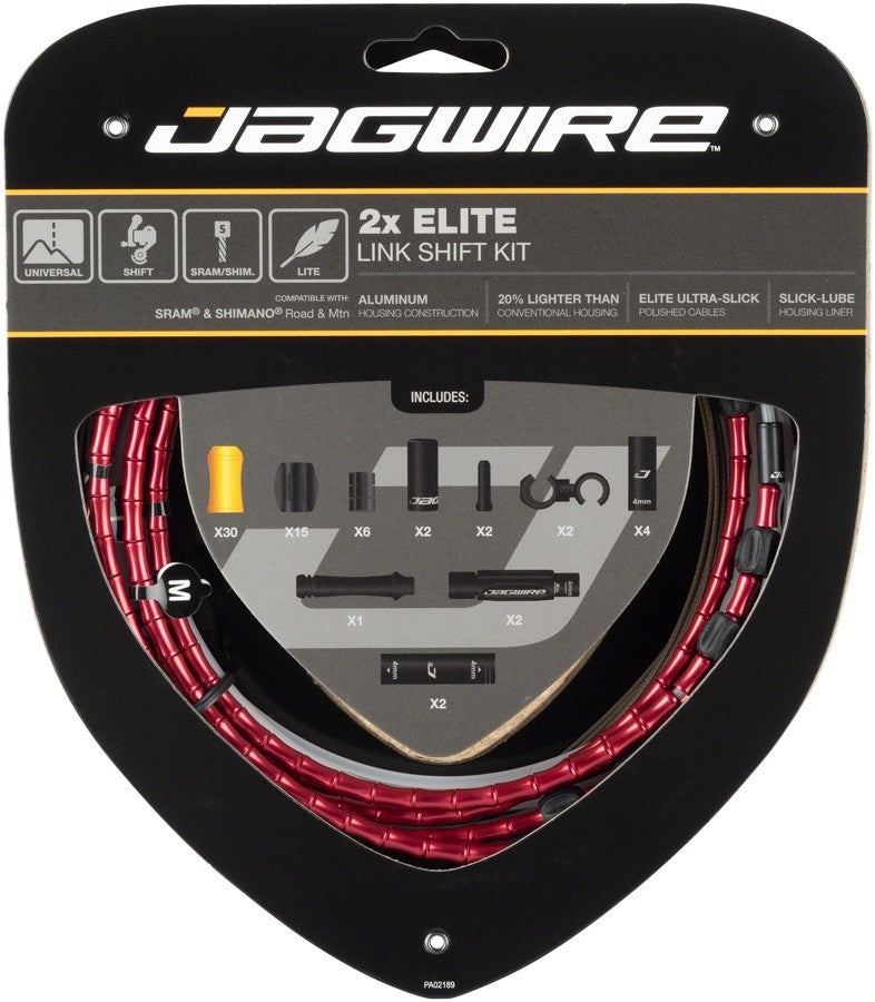 Jagwire Elite Link Shift Cable Kit SRAM Compatible Ultra-Slick Polished Cables