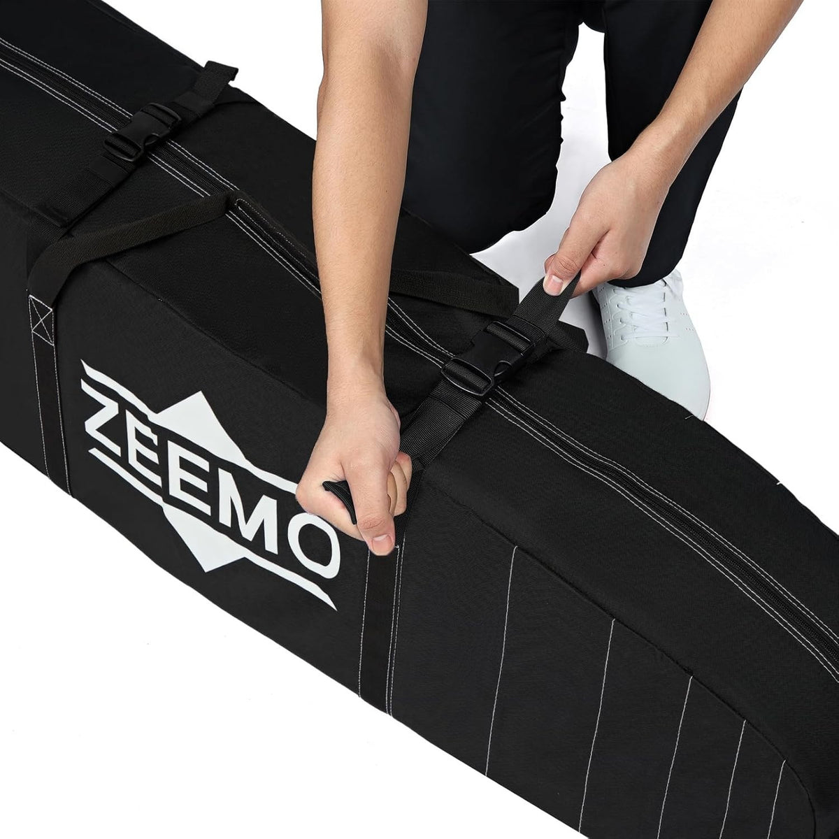 Golf Travel Bag with Wheels Waterproof Luggage Lock & Club Cover
