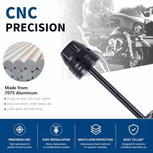 Motorcycle Rear Axle Crash Slider for BMW R1250GS 2019-2024 - Wheel & Swingarm Protection