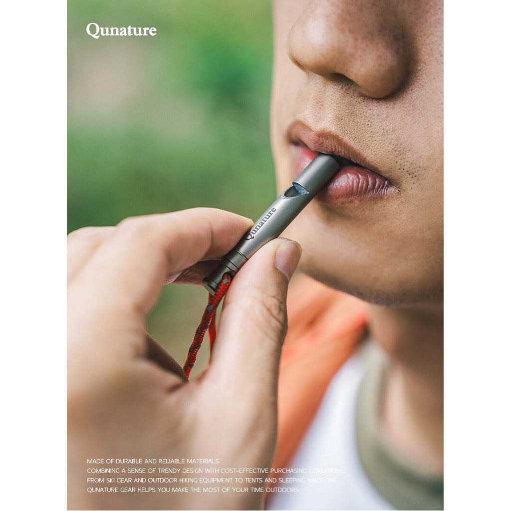Titanium Emergency Whistle 120 dB Outdoor Survival Safety Gear