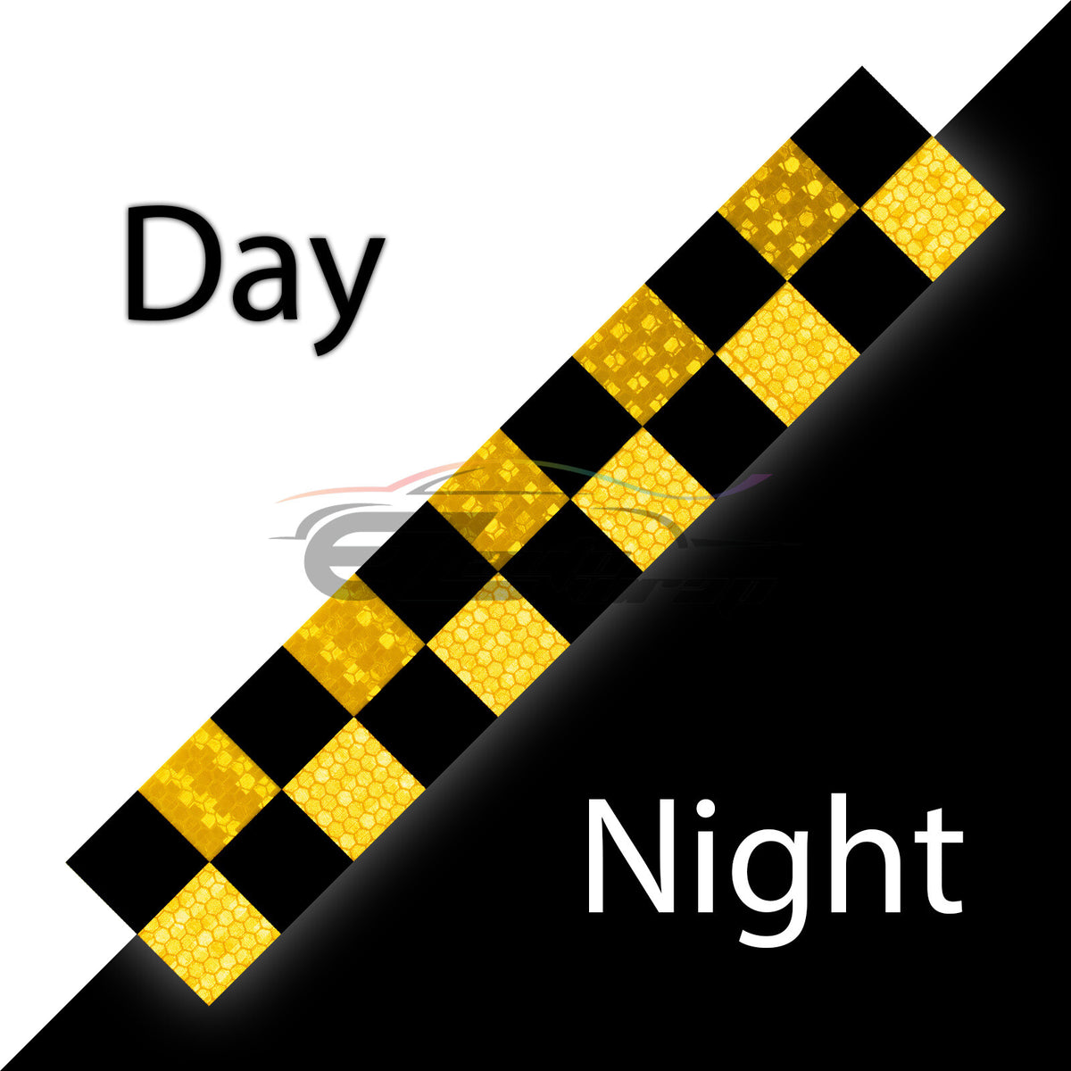 Reflective Safety Tape Stripe 12 Inch DOT-C2 Conspicuity Warning Trailer