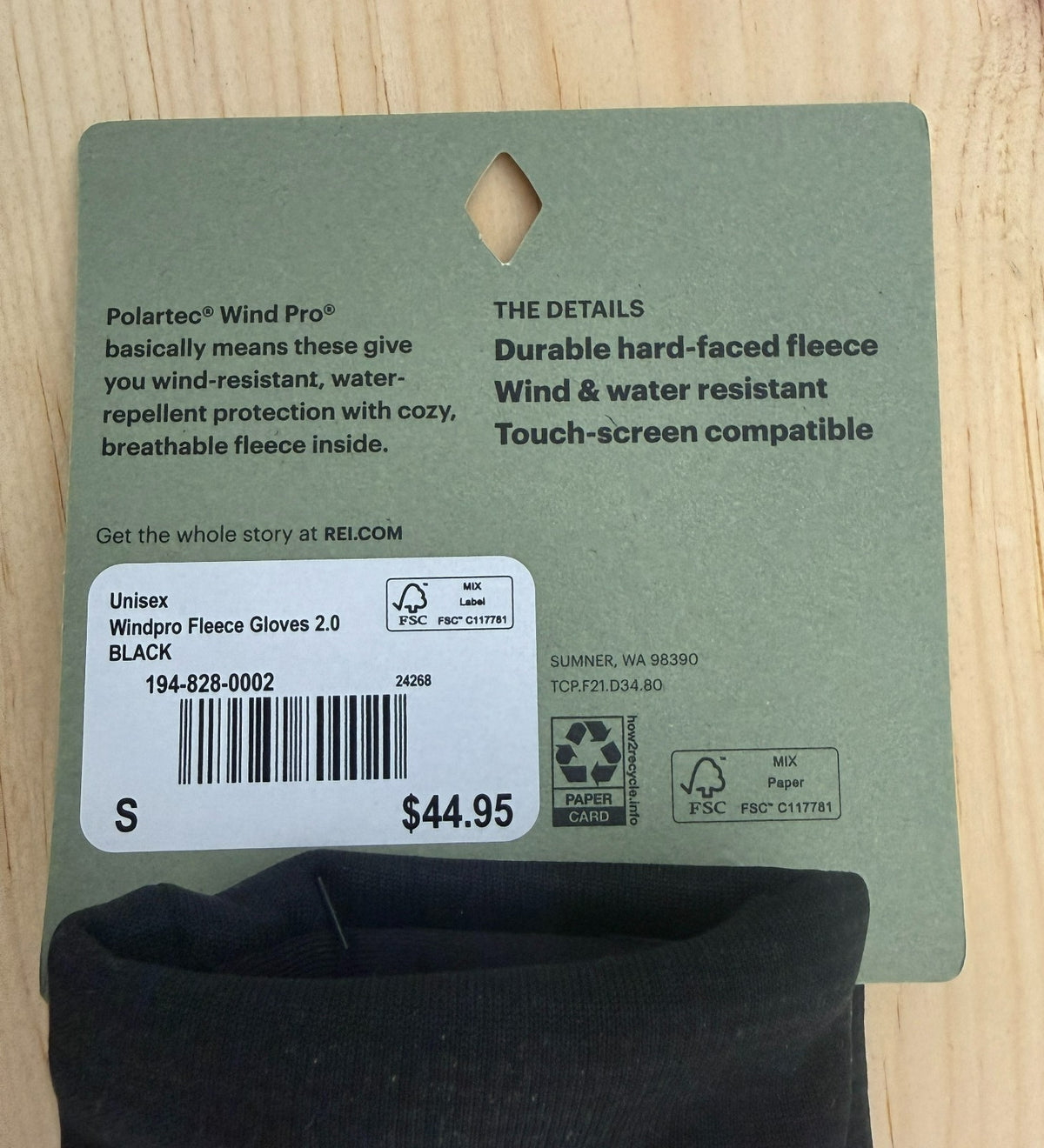 Unisex Windproof Fleece Gloves with Touch Screen Compatibility - Small