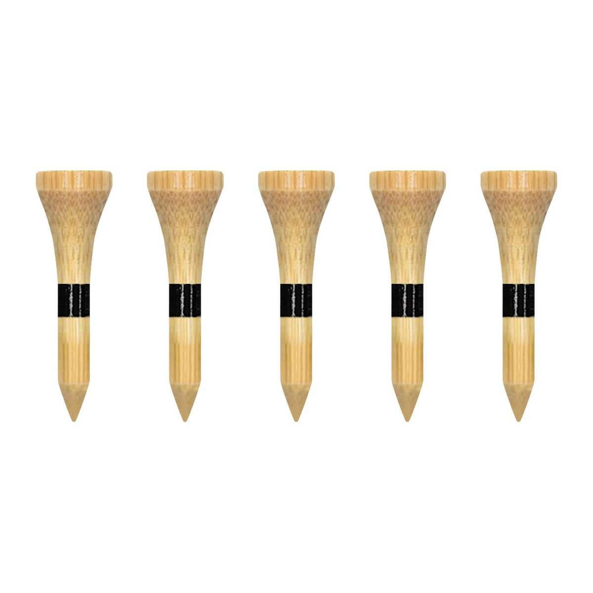 Wooden Golf Tees 1.5 Inch 100 Count - Natural Bamboo Short Tees