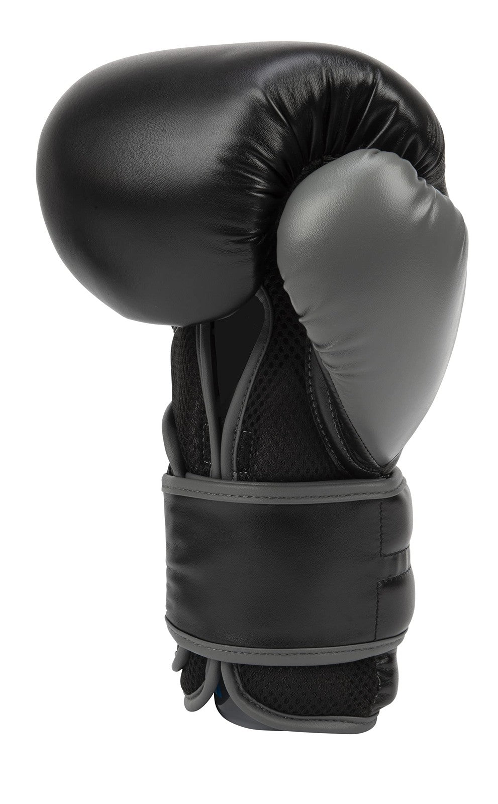 Everlast Powerlock 2 Boxing Gloves - Heavy Bag, 16 oz, Black & Gray