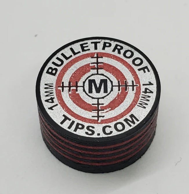 Pool Cue Tip 14mm A.I.M. 11-Layer Accuracy Improving Multi-Layer Tip