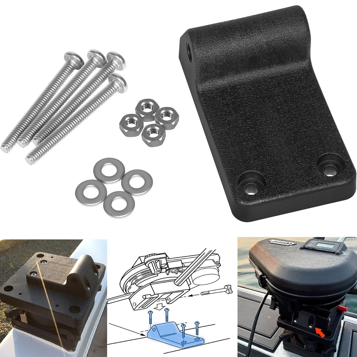 Boat Downrigger Tilt-Up Mounting Bracket for Scotty Models 1080-1116,1023