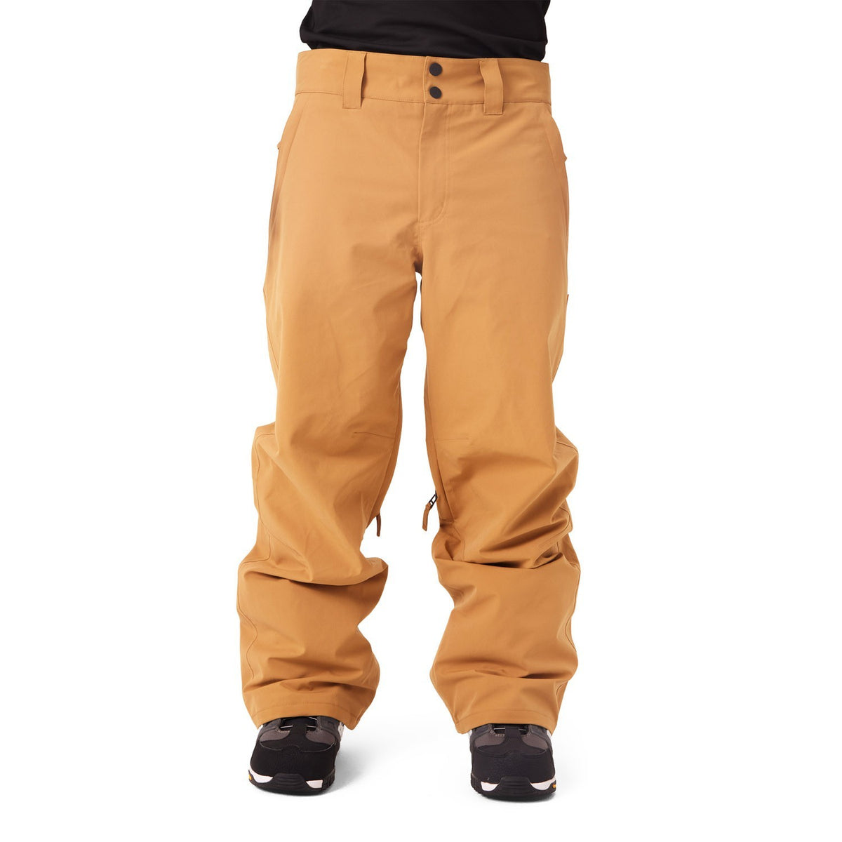 Men's Snowboard Pants Waterproof Breathable Shell Bronze Medium
