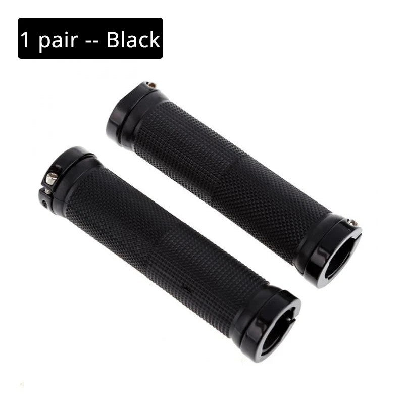 Ergonomic Bicycle Handlebar Grips for Mountain Bikes - Rubber MTB Cycling Lock