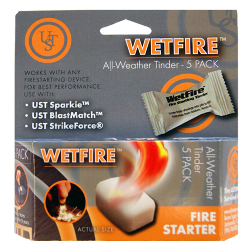 Wetfire Fire Starter Cubes Camping Survival Kit Firewood Igniter