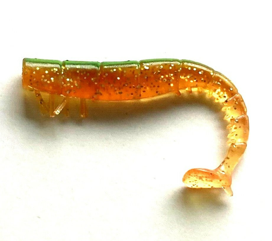 Artificial Shrimp Baits Soft Plastic Lures for Saltwater Fishing 4 Inch - 20 Pack