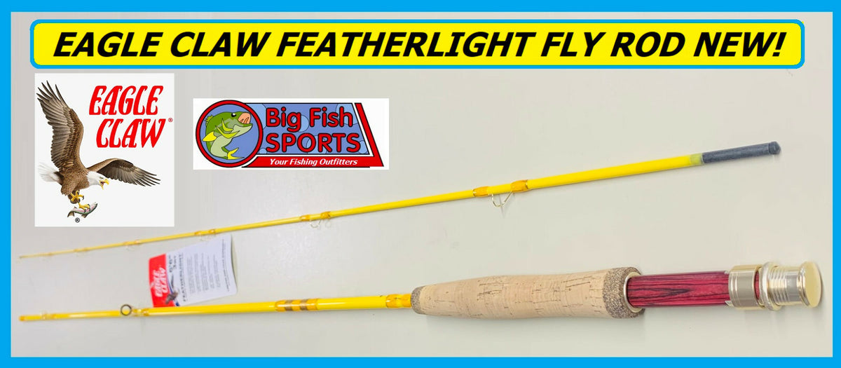 Featherlight 3-Section Fly Fishing Rod 6'6" Medium Light Action for Salmon & Steelhead
