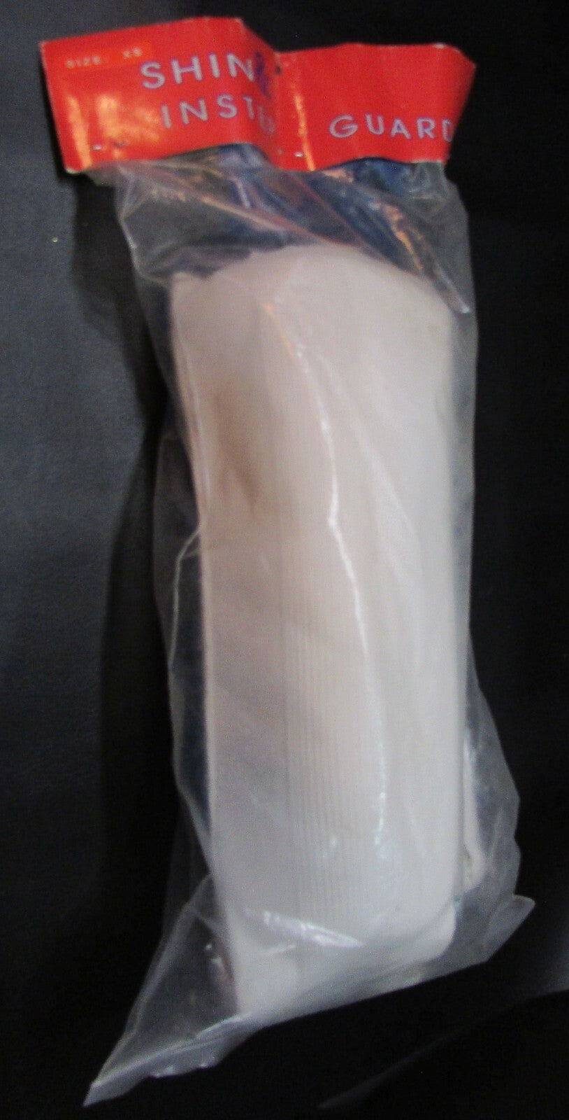 Vintage 1980s Martial Arts Shin Instep Guard XS White Unused