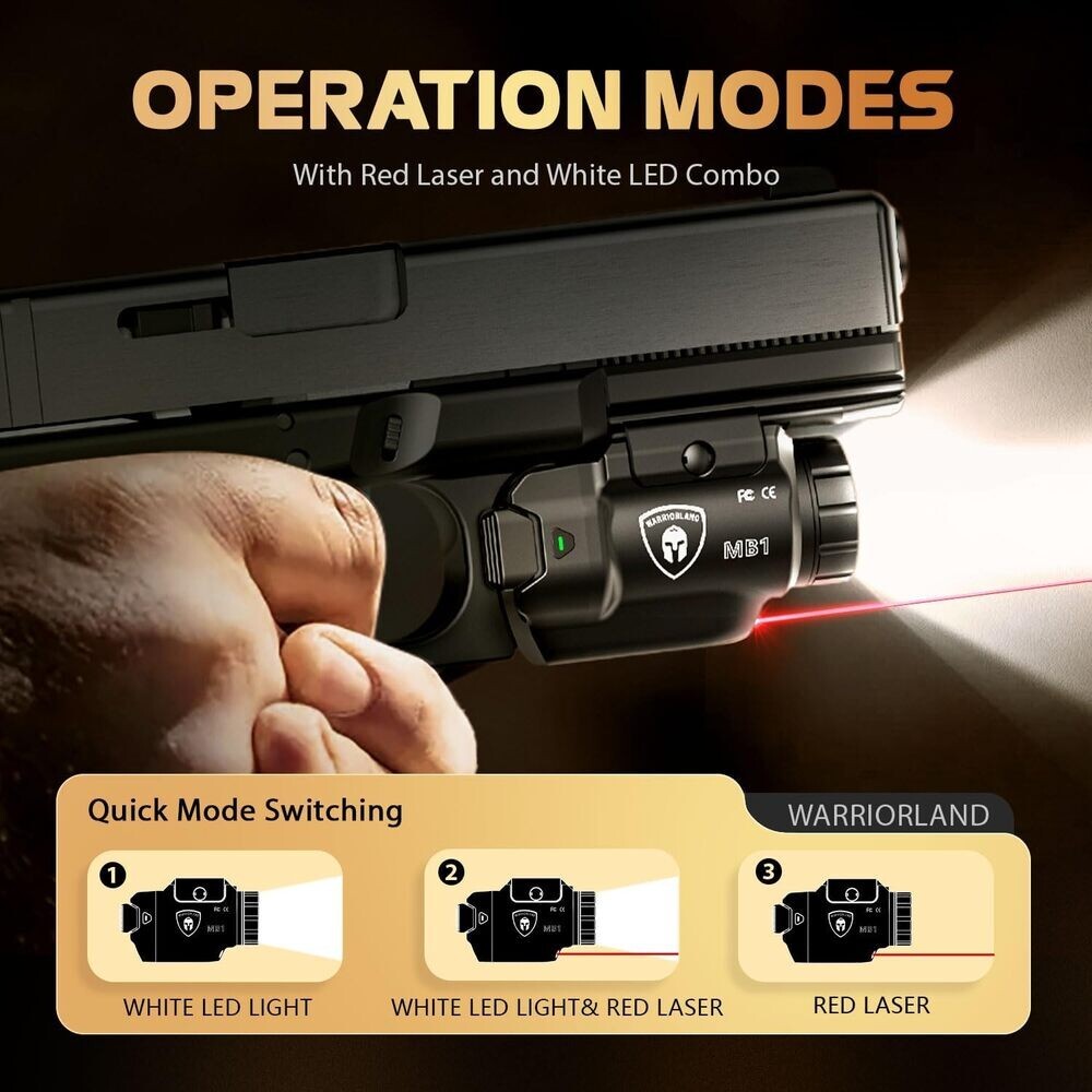 Universal and Laser Combo with Holster Fits SD9VE - Tactical Pistol Accessory