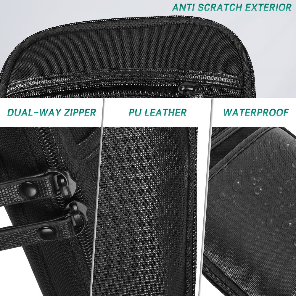 Concealed Carry Gun Pouch Holster Wallet Bag with Belt Loops - Black
