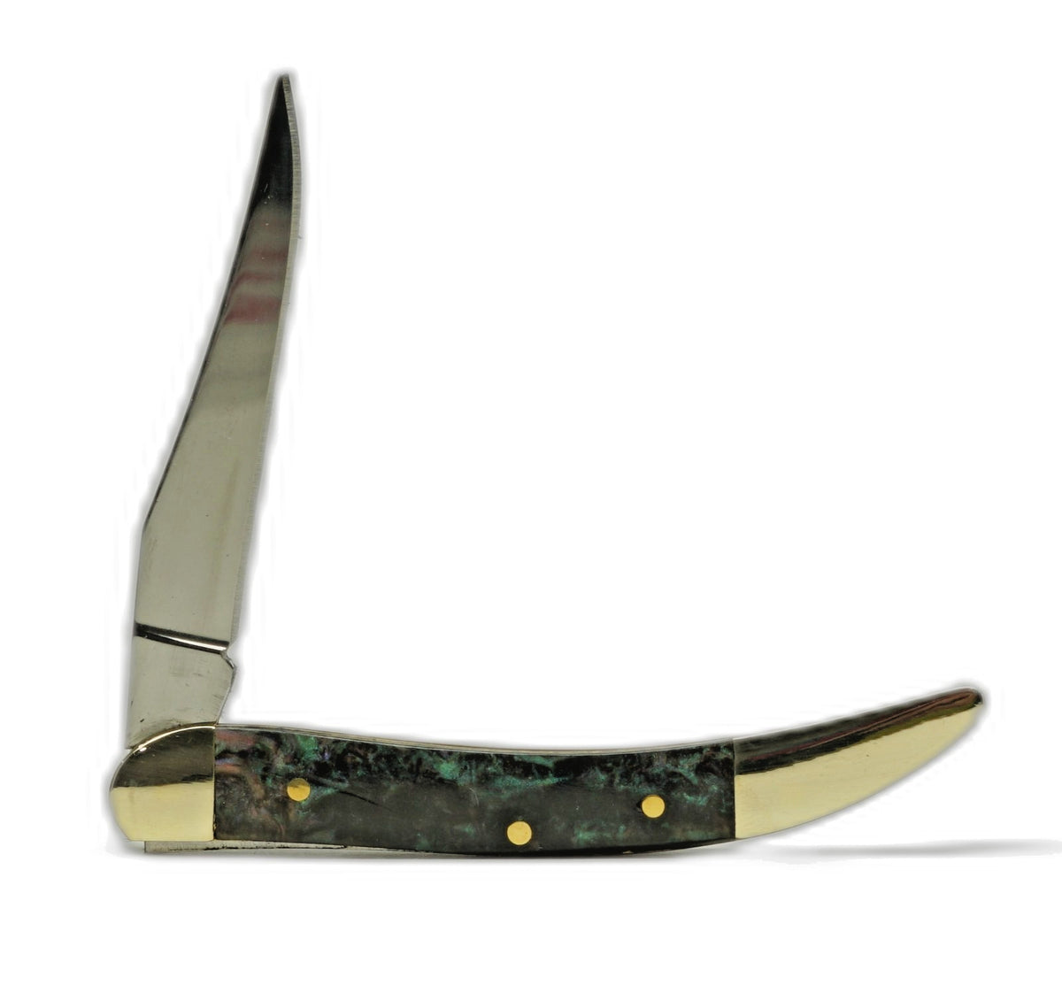 Traditional Pocket Knife with Single Blade - 3in Toothpick Style, Multiple Colors