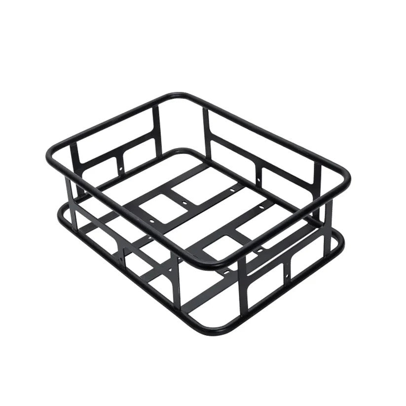 Rear Bike Basket for Electric Bikes - Heavy Duty Steel Frame Storage