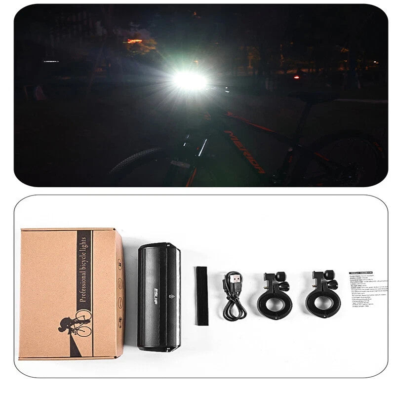 Super Bright Waterproof USB Rechargeable Bike Light with 1000 Lumens
