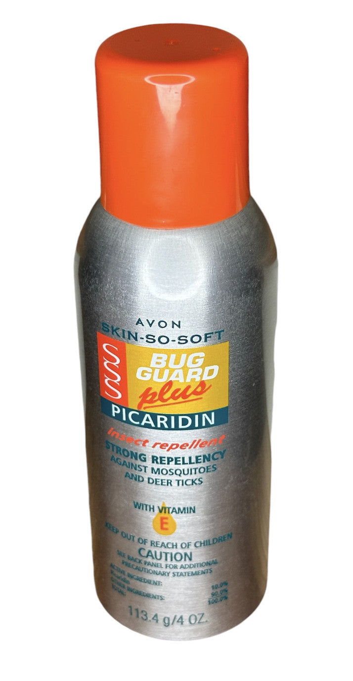 Avon Skin So Soft Bug Guard Plus Picaridin Aerosol Spray 4 oz - Pack of 2